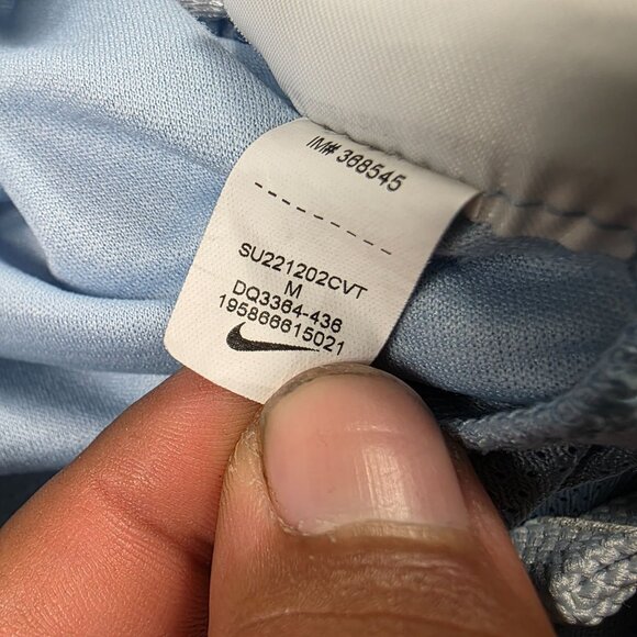 Nike Dri Fit Boys Medium Blue White Athletic Shorts Standard Fit Activewear - Picture 5 of 10